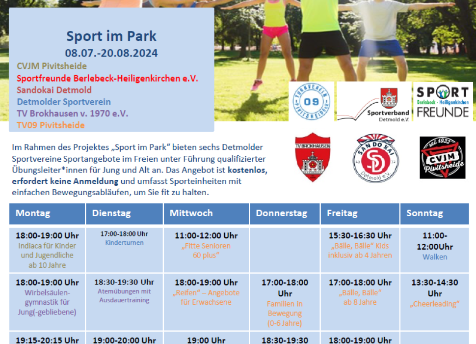 Sport im Park 2024